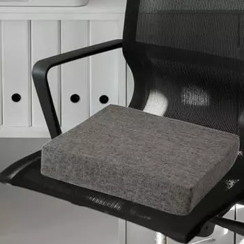 Подушка для стула для легкой чистки, нескользящая подушка для сиденья, гостиная, офис темно-серого