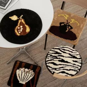 Подушка для стула Floating Island Tufted, бытовая, скандинавская, винтажная, диванная, подушка Four Seasons General Office, нескользящая, для сидения 40X40cm