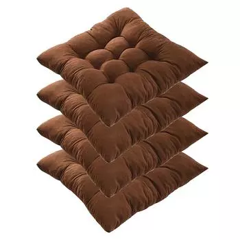 Подушка для стула, круглая хлопковая обивка, мягкая подушка, подушка для офиса, дома или автомобиля One Size красный