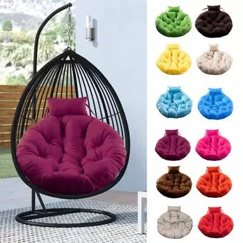Подушка для стула Papasan, подушка для сиденья, круглая подушка для стула, домашняя напольная подушка для украшения дома, мягкая подушка для качелей, классическая темно-серого