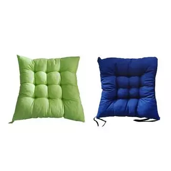 Подушка для стула, подушка для татами, переносная с ремешком, дышащая, мягкая подушка для сиденья, подушка для стула для гостиной, общежития, домашнего офиса зелёный