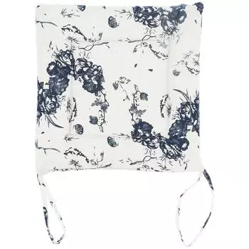 Подушка для стула простая чистая хлопковая льняная толстая нескользящая мягкая подушка для сиденья для пола(Белые чернила )