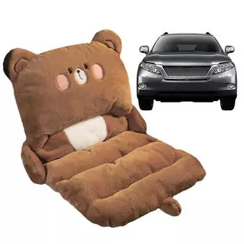 Подушка для стула с рисунком из мультфильма, подушка для поддержки спины автомобиля, 1 шт., очаровательная подушка для стула с рисунком из мультфильма, плюшевая для стула, автомобиля, инвалидной коляски для патио
