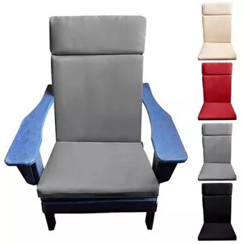 Подушка для стула с высокой спинкой из пеноматериала с эффектом памяти, сиденье и спинка для кресла-качалки, водонепроницаемые, устойчивые к ультрафиолетовому излучению, подушки для сидений на патио, подушки для мебели вино красного