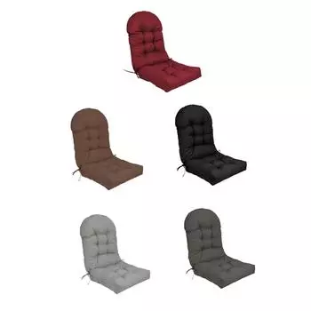 Подушка для стула с высокой спинкой, солнцезащитный крем, удобная подушка для шезлонга, для уличной мебели, внутренних двориков, патио, балконов чёрный