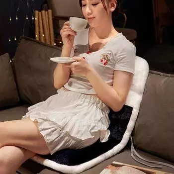 Подушка для стула со спинкой, износостойкая, ультра-толстая, супермягкая, милая, с мультяшной набивкой, плюшевая подушка для сиденья Dinosaur