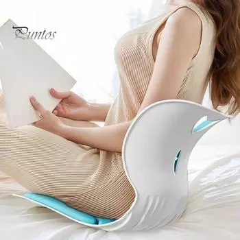 Подушка для талии, эргономичная поддержка спины и поясницы для коррекции осанки и облегчения болей в спине, подушка для спины офисного кресла, для работы, игр, студентов, водителей красный