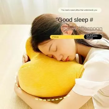 Подушка для талии в офисе, подушка для дивана, многофункциональная прикроватная подушка, подушка для талии для сидящей беременной женщины, мягкая подушка 36x29x15cm серебряный серый
