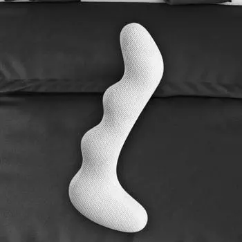 Подушка для тела длинная декоративная ножка моллюск плед для шеи для взрослых, боковая серый