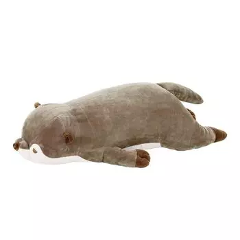 Подушка для тела Ribuhaato Premium Nemunemu Animals Otter Curly L Size Length Fluffy Chewy Stuffed Animal Pillow Gift (Всего приблизительно. 73см) 58208-33