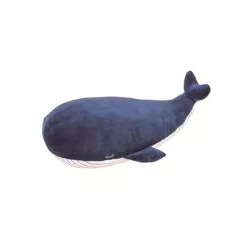 Подушка для тела Ribuhaato Premium Nemunemu Animals Whale Kanaloa Размер M Длина Пушистая жевательная мягкая игрушка Daimakura Present (Всего приблизительно. 47см) 48769-63