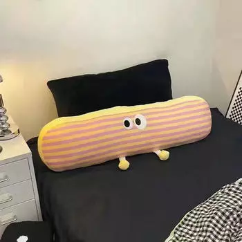 Подушка для тела, шея, декоративная, мягкая, длинная, для женщин, спящих на боку, для спальни, автомобиля жёлтый