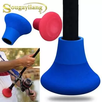 Подушка для удочки EVA, рыболовный боевой пояс, подушка для удочки, держатель для удочки синий