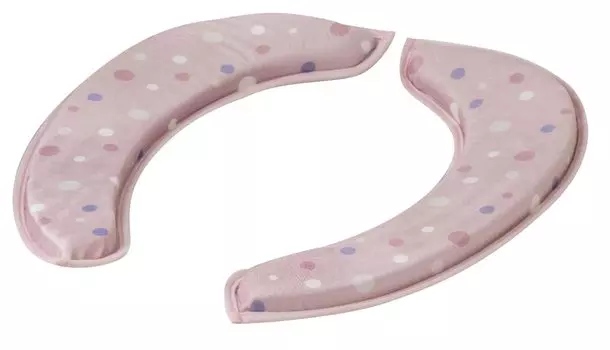 Подушка для унитаза FUJIEI Whip Lite, толщина 2 см, цвет розовый, присоска, чехол для унитаза, тканевый чехол для унитаза, пушистый, можно стирать, не вынимается