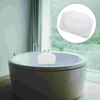 Подушка для ванной комнаты, надувной аксессуар для ванной, подголовник для дома, мини-присоска для плеча, практичная белый