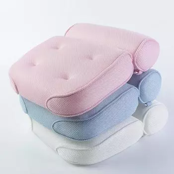 Подушка для ванны 3D с 6 присосками Подушка для ванны SPA Подушка для ванны Квадратная подушка для ванны белый