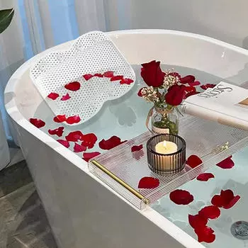 Подушка для ванны, аксессуары для ванны с присосками для замачивания в ванне, мягкая