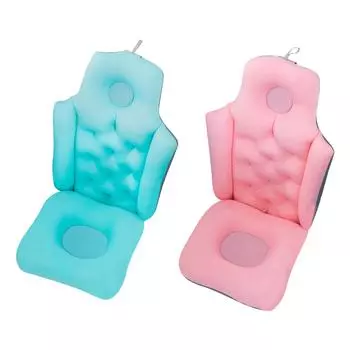 Подушка для ванны для всего тела, подушка для спины и головы, поддержка шеи и спины, разделяемая подушка для ванны, подушка для ванны, коврик для ванной для взрослых синий