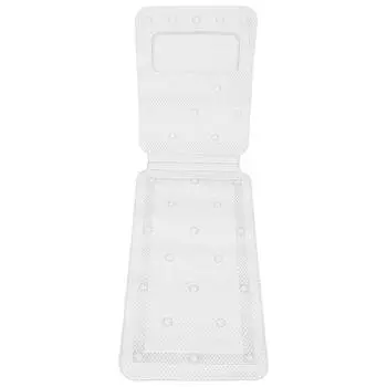 Подушка для ванны для всего тела, подушка для ванны для головы и шеи, подушки для ванны с 30 нескользящими присосками, спа-матрас для ванны для всего тела белый