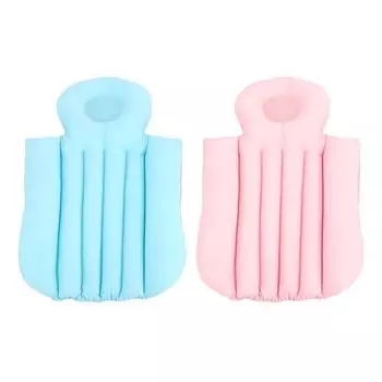 Подушка для ванны для взрослых, универсальная подушка для ванны, эргономичная, мягкая, дышащая, нескользящая, короткая Light Blue