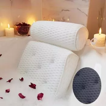 Подушка для ванны из сетчатой ткани 4D с 7 присосками, подушка для ванны SPA One Size