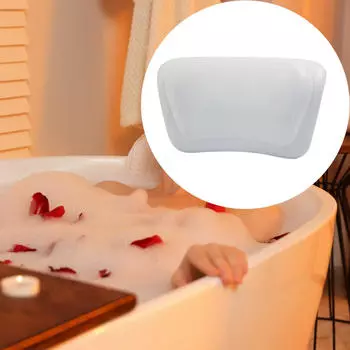 Подушка для ванны, Подушка для ванны, Компактная, Многофункциональная, Удобная, Вспомогательные аксессуары, белый