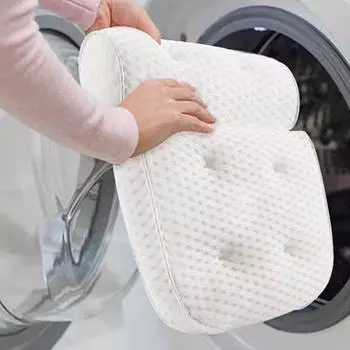 Подушка для ванны Подушка для ванны с противоскользящими присосками 3D сетчатая подушка для ванны поддерживает голову, спину, шею, эргономичная для дома и путешествий CHINA