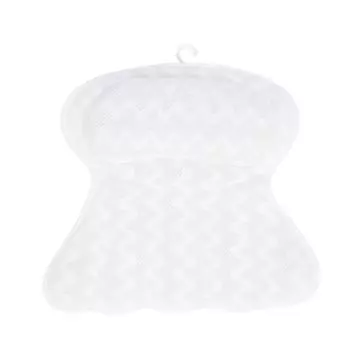 Подушка для ванны с 6 присосками, эргономичная, нескользящая, подголовник для ванны, поддержка шеи и спины