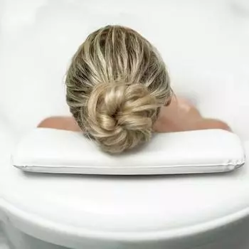 Подушка для ванны SPA, нескользящая подголовник для ванны, мягкая подушка для шеи и спины, водонепроницаемая, удобная подушка, аксессуары для ванной комнаты белый