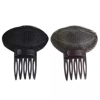 Подушка для волос Puff, невидимая пушистая подушечка для волос, губка, зажим для пучка, основа для объема волос для женщин и девочек кофейный