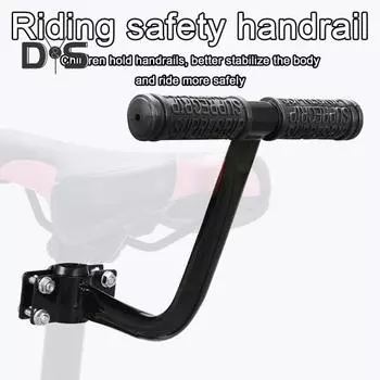 Подушка для заднего сиденья велосипеда, подлокотник для велосипеда, подставка для ног, поручни, набор педалей, детское безопасное сиденье для велосипеда для электрических складных велосипедов чёрный