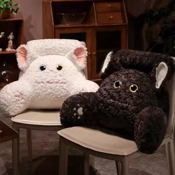 Подушка для защиты изголовья кровати Подушка для чтения в общежитии Подушка для дивана в гостиной Татами Подушка для сиденья Подушка для спинки Подушка для талии Small 55x40cm белый