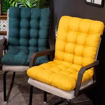 Подушка для зимнего рабочего кресла с поддержкой спины, утолщенная, эластичная и мягкая, сохраняет тепло, подушка для сиденья офисного кресла, качающаяся C темно-зеленого