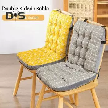 Подушка для зимнего стула с поддержкой спины и утолщенной эластичной лентой, уменьшающая давление на бедра, сохраняющая тепло, подушка для сиденья офисного стула, кресло-качалка для компьютера E