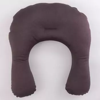 Подушка Hug Подушка Arch Подушка FUN Подушка Полиэстер Регулируемая высота Стираемая Сделано в Японии Обычная Горько-коричневая [Nememi Seisakusho] U-образная