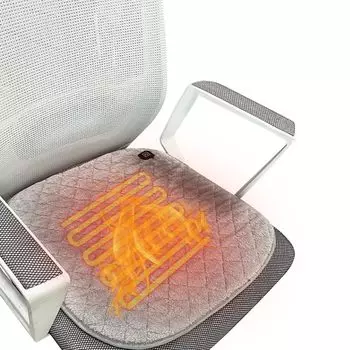 подушка и как ножная электрическая подушка постоянная температура 48 x 48 см грелка электрическая грелка для ног грелка сиденье питание от USB 30 секунд быстро серый