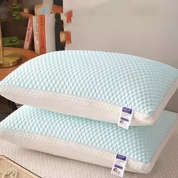 Подушка Ice Silk SPA для лета, воздухопроницаемая, защита шеи, охлаждающая подушка, мужской семейный комплект для студенческого общежития 700g