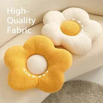 Подушка-игрушка Мягкий мультяшный мячик плюшевый в скандинавском стиле цветочный узел плюшевая кукла диванная подушка для детей подарок на день рождения