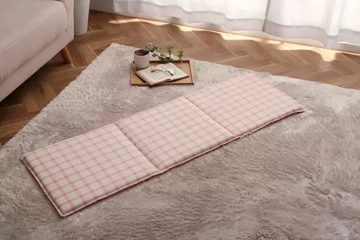 Подушка Ikehiko из органического хлопка, длинная простыня Emily Free, розовая, 43 x 130 см, ручная стирка, индийский хлопок, клетка, сделано в Японии, круглый год, прибл.