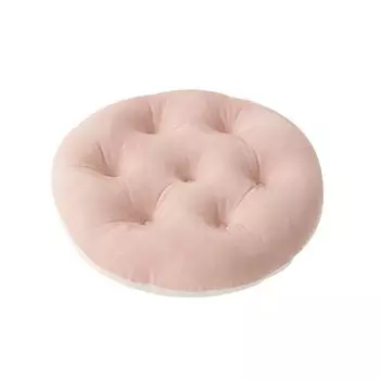 Подушка Ikehiko Подушка Обычная круглая напольная розовая Примерно 50 см круглая Пастельный цвет Жевательная на ощупь Все года Все сезоны Большая пухлая Милая Тусклая бледная Pom розовый