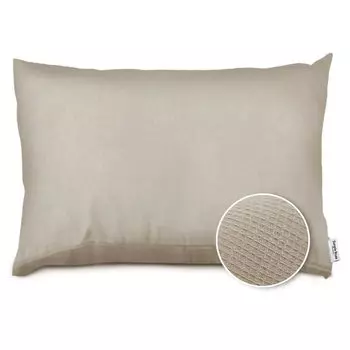 Подушка Iris Ohyama Гладкая вафельная 35 x 50 Удобна даже ночью Текстурированная ткань с Может использоваться в течение длительного времени Предотвращает усадку ткани или