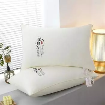 Подушка из бархатного хлопка, подушка для шеи для взрослых, моющаяся, мягкая и полезная для сна