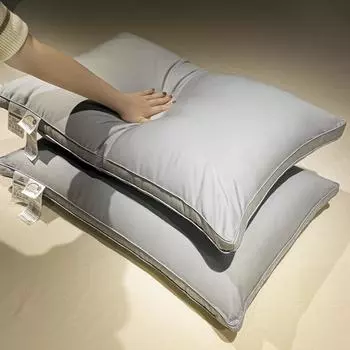 Подушка из чистого хлопка с высококачественным соевым волокном, бытовая подушка, однослойная хлопковая трехмерная подушка, новый стиль 48 * 74cm