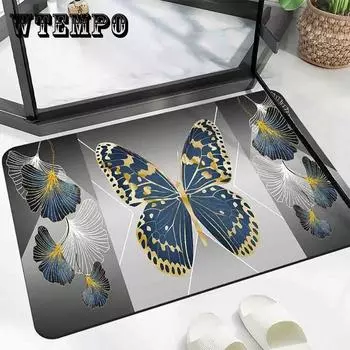 Подушка из диатомовой грязи Быстросохнущий гигиенический напольный коврик Приветственный коврик Коврик для помещений Коврик для ванной комнаты Впитывающий коврик для туалета Дверь туалета Нескользящий коврик для ног 40*60cm