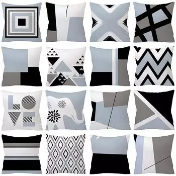 Подушка из хлопка на талию, автомобиль, серый чехол, горячая подушка для дивана, льняной чехол, декоративный домашний ювелирный аксессуар 31