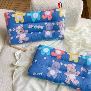 Подушка из хлопка с рисунком из мультфильма для детей с подушкой из бархата для младенцев Высококачественная подушка для детского сада Подушка из чистого хлопка 30*50*8