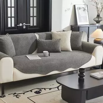 Подушка из хлопкового яблока, хлопковая бархатная подушка для дивана, простая современная подушка, зимний однотонный чехол для дивана, нескользящий 70*70cm