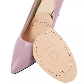 Подушка из искусственной кожи в передней части стопы, полукодовая подушка, мягкие латексные дышащие стельки на высоком каблуке