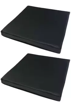 Подушка из кожи Kinku с низкой упругостью и высокой упругостью, колонна 50x50x5 (Черный, 2) чёрный