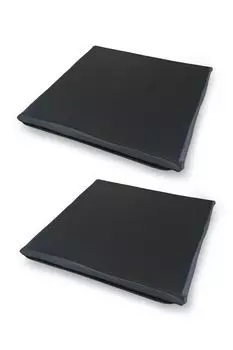 Подушка из кожи Kinku, высокоэластичная подушка-колонна 40x40x2,5 (Черный, 2) чёрный